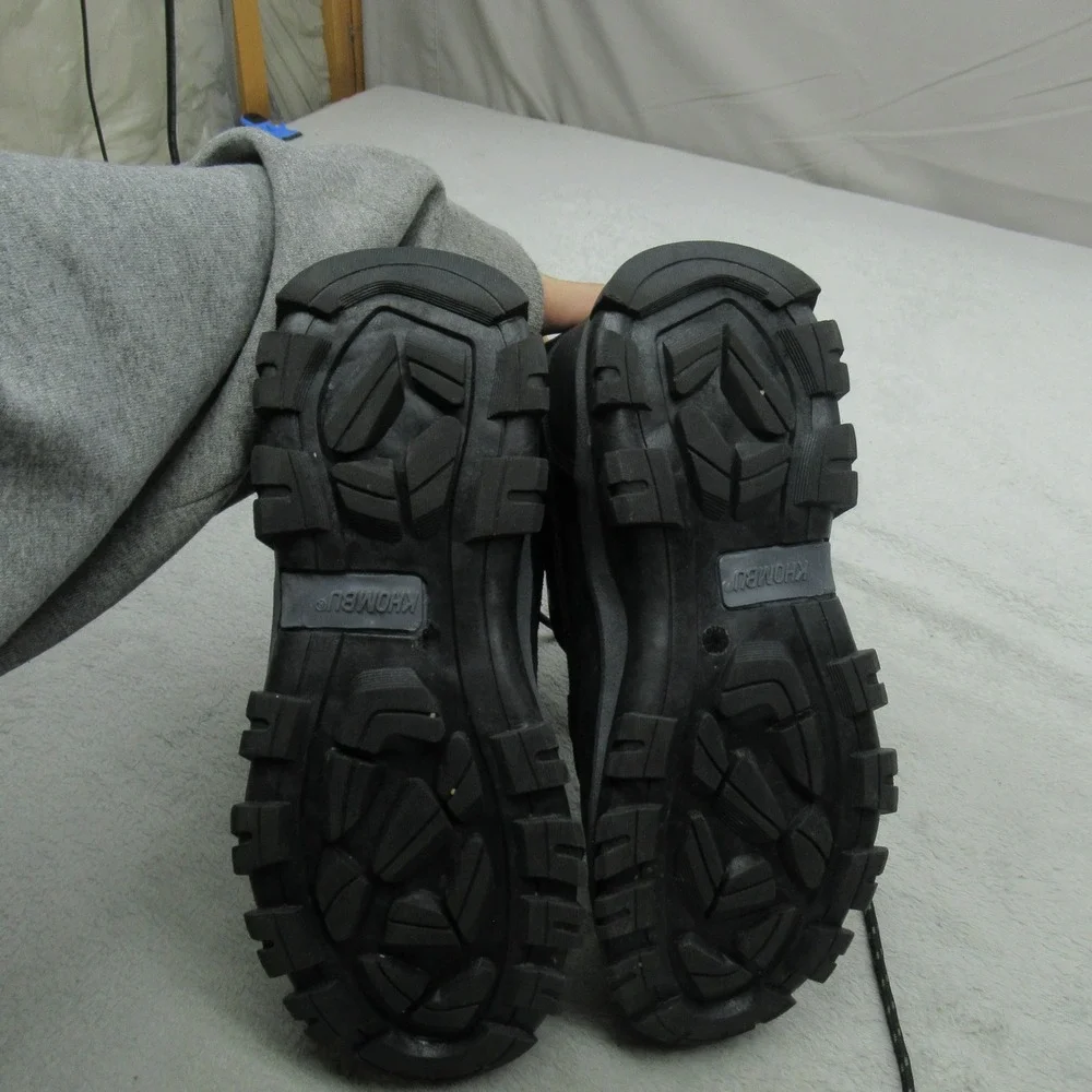 Khombu Men 8 Flume Snow Boots Black Waterproof Winter Hiking Performance Outdoor